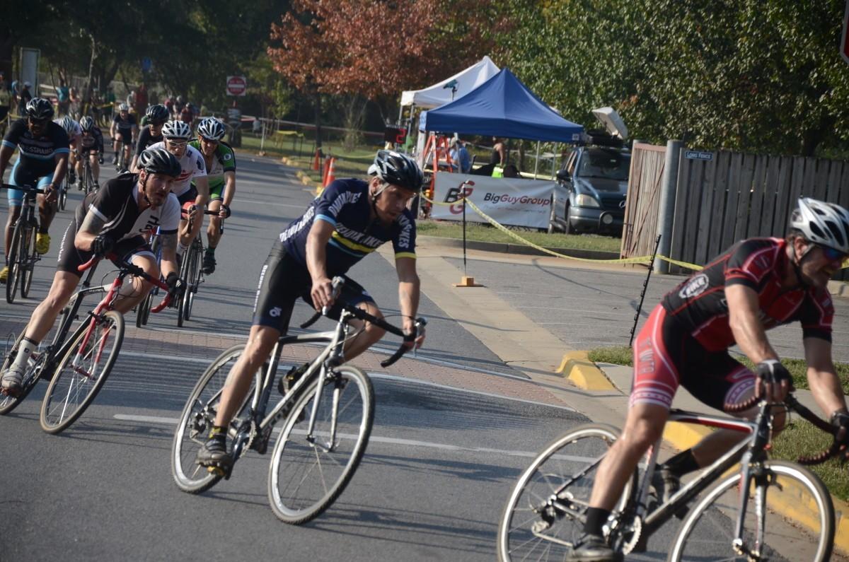 Hyattsville cyclocross returned to Magruder Park on October 6, 2013, a day that felt more like late summer than early fall. Photo by Michael Horlick