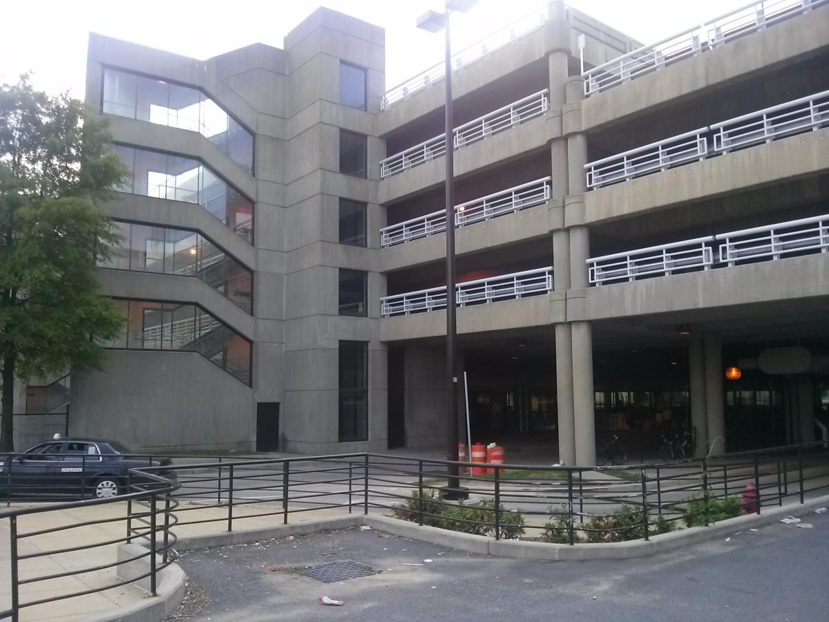 The Metro parking facility at Prince George's Plaza.