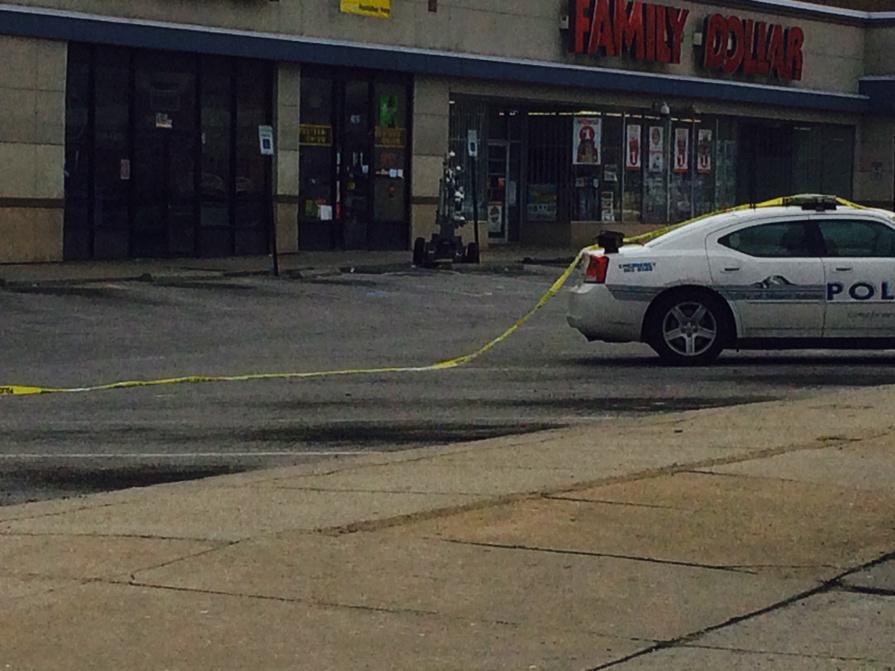 The Prince George's County Fire and Rescue Bomb Squad robot works to ID contents of suspicious package 3100 block of Queens Chapel Road. Photo courtesy PGFD. 