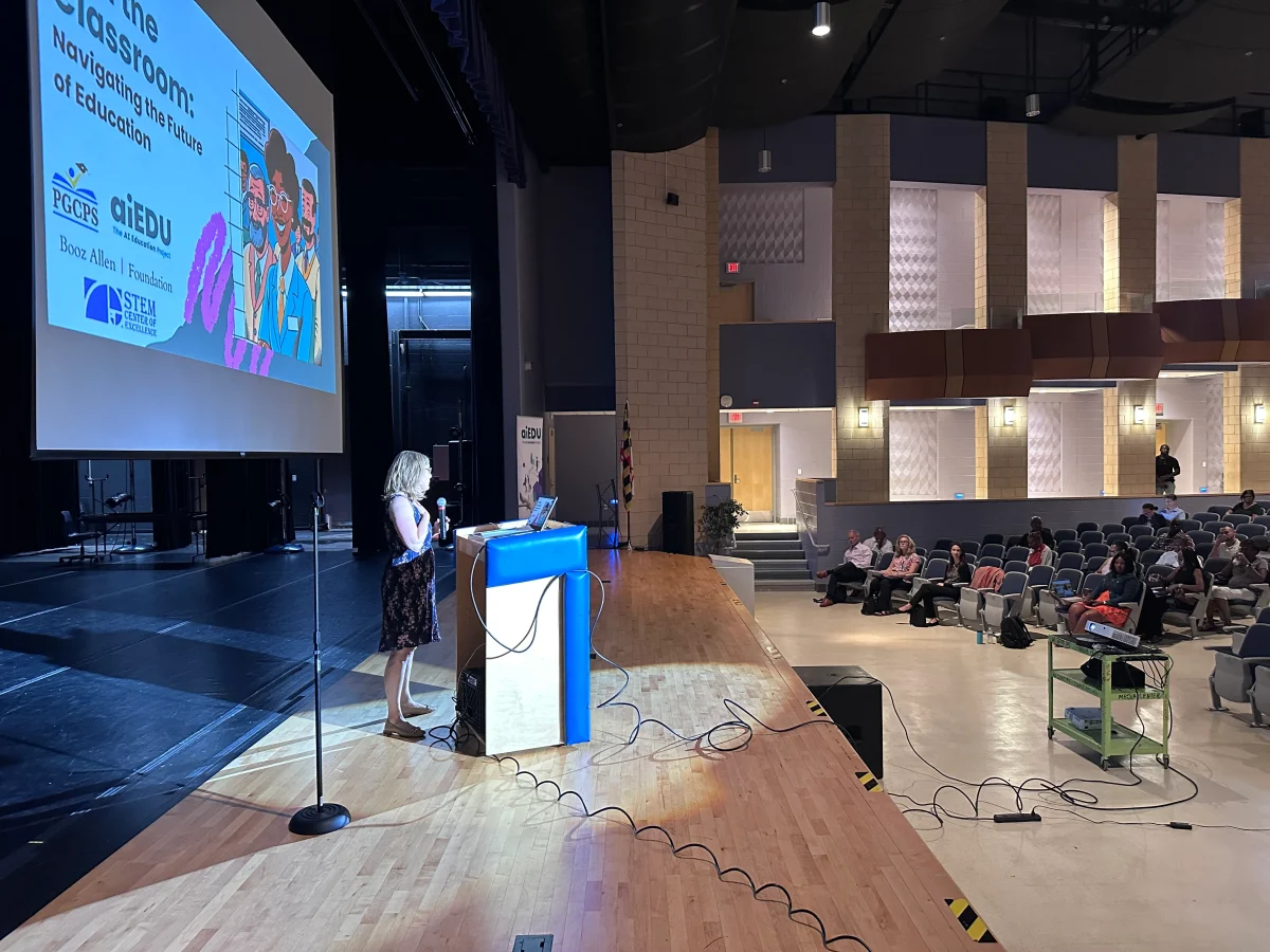 The county school system recently announced a three-year partnership with the AI Education Project (aiEDU), which “aims to ensure that all teachers, students, staff, and school leaders are equipped to thrive in the age of artificial intelligence.”
Courtesy of Prince George’s County Public Schools