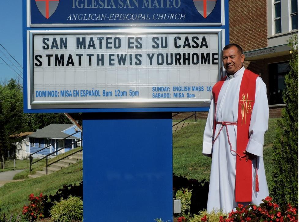 The Rev. Vidal Rivas, senior priest of Iglesia San Mateo in Hyattsville, a growing church consisting mostly of Latino immigrants. (Photo courtesy St. Matthew's Episcopal Church/Iglesia San Mateo)