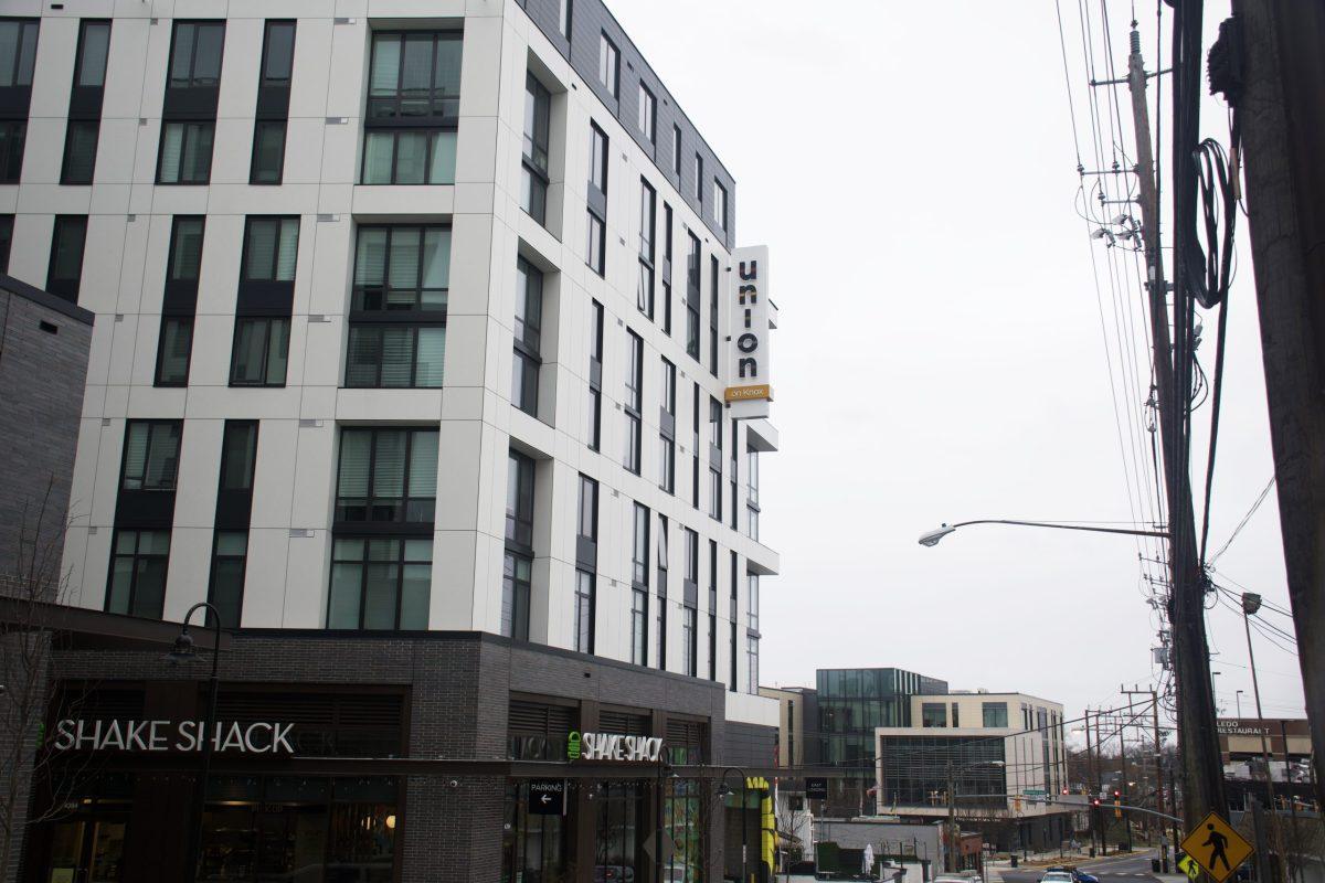 Union on Knox is one of the student apartment buildings at the heart of accusations that three College Park landlords have participated in price fixing. Its management company, Greystar, has denied the allegations.
PHOTO CREDIT Katelynn Winebrenner