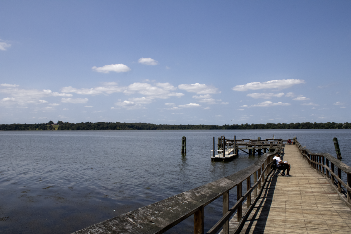 Fishing Pier at Accokeek Foundation on August 8, 2025. Photo by Deja Jones. 
