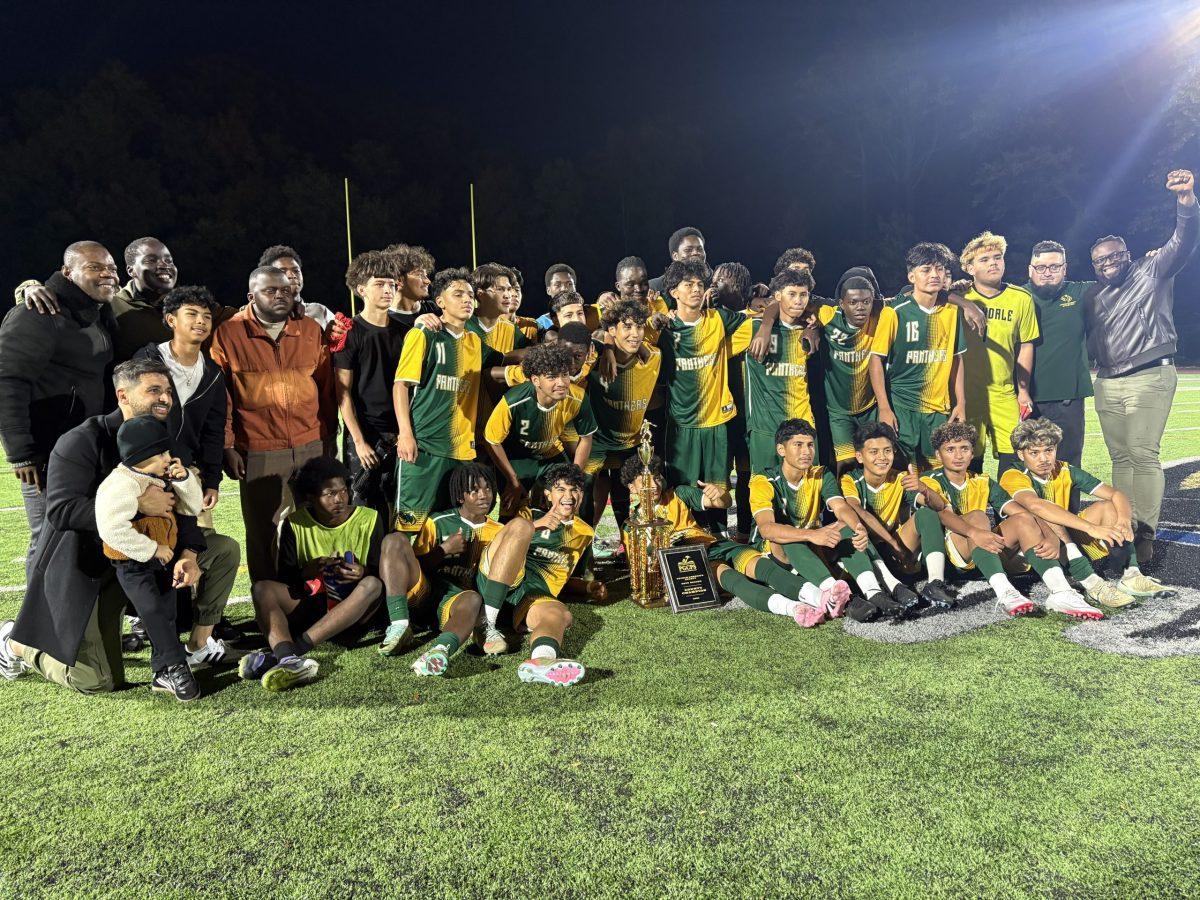 Parkdale High School's boys soccer team is the Prince George's County champion. The team has advanced to the regional finals. The next game is Oct. 28. Photo by WESLEY SCHNELL