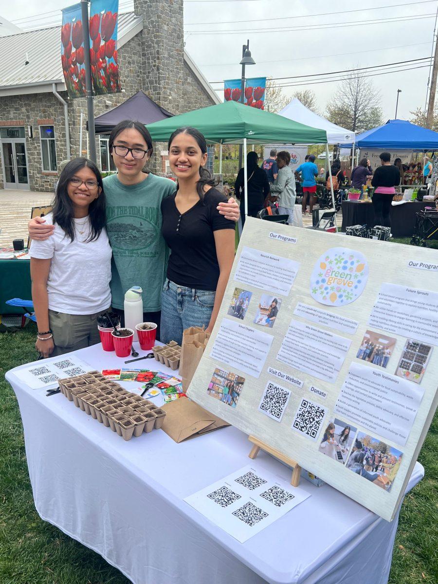 Yara Aziz, Phu Tran, and Kashvi Mehta, founders of Green Grove Nonprofit, Courtesy of Green Grove
