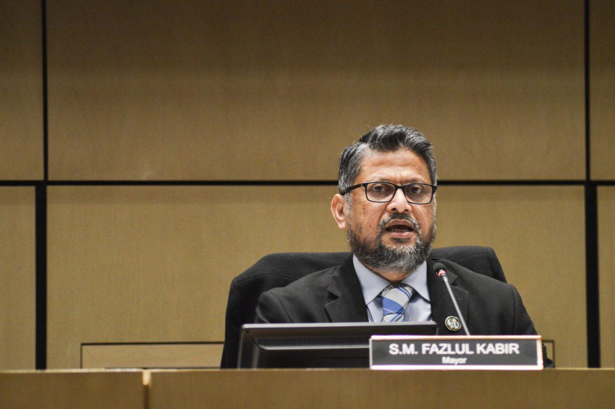 College Park Mayor Fazlul Kabir says the city’s proposed budget for the next fiscal year is “balanced and forward-looking." 
 Photo by GIUSEPPE LOPICCOLO