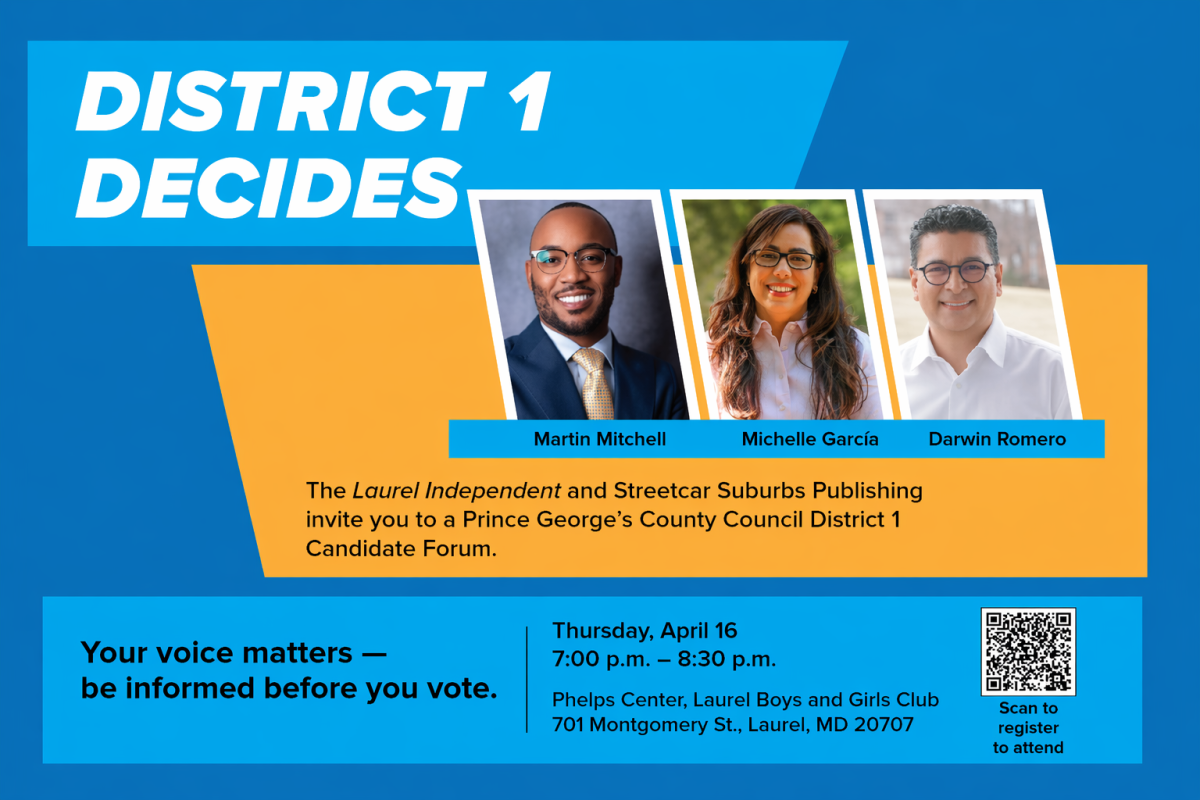 District 1 candidates will attend the candidate forum April 16 at the Laurel Boys and Girls Club.