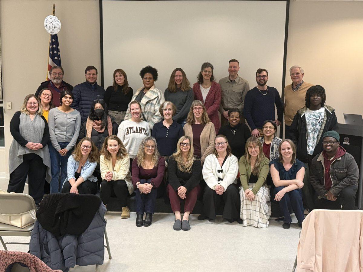 The turnout at the Little Theatre of Hyattsville’s Feb. 25 meeting, which included icebreakers,
improv games and discussions about the future of the group.