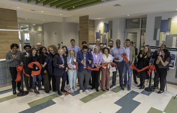 Howard County Executive Calvin Ball joins officials and community members for the grand opening of indoor swimming pools at the North Laurel Community Center on Mar 30, 2026.
