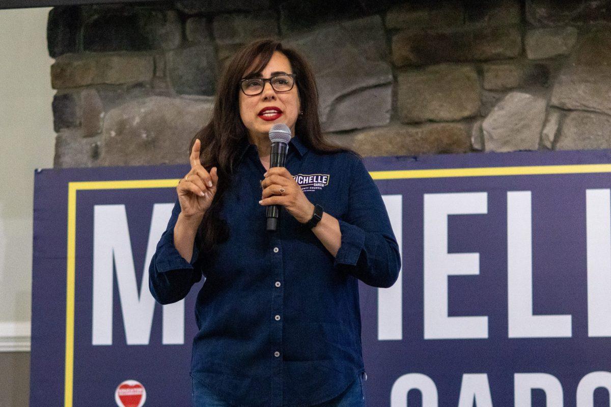 Michelle García, who has worked for Prince George’s County Councilmember Tom Dernoga for eight years, won the Democratic primary on Tuesday and is expected to replace Dernoga after the November general election. Dernoga did not run for re-election. Photo by JONATHAN PETER BELLING
