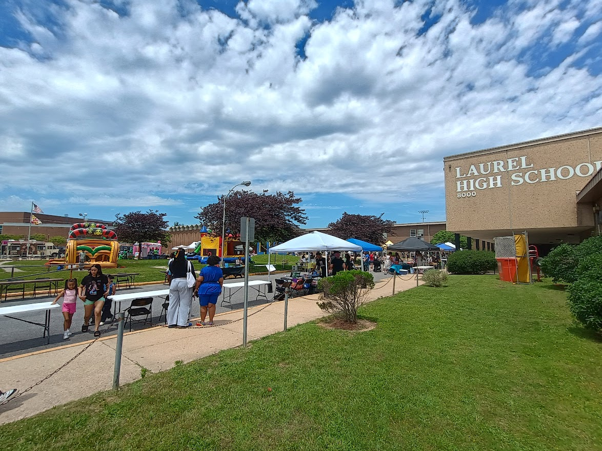 Community members attend Laurel High School's second annual Community Day, which featured games, student performances, vendors and community resources.